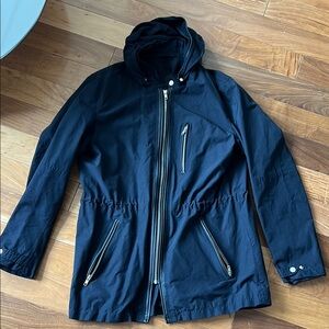 Men's Black Hooded Jacket